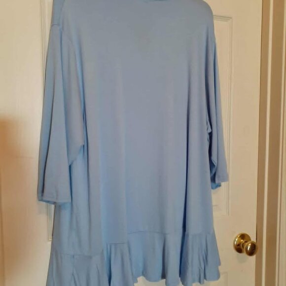 Bluetime Women's Casual Lightweight Open Front Cardigans Soft Draped Ruffles NWT - Picture 8 of 8